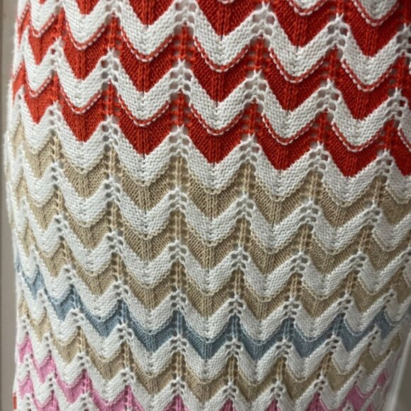 RACHEL & ZOE MAXI DRESS CROCHET KNITTED BODYCON MULTICOLOR Sz M CUTE GOTH PREPPY - Picture 13 of 16